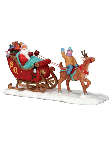 Lemax - Santa's sleigh LEMAX Village animé