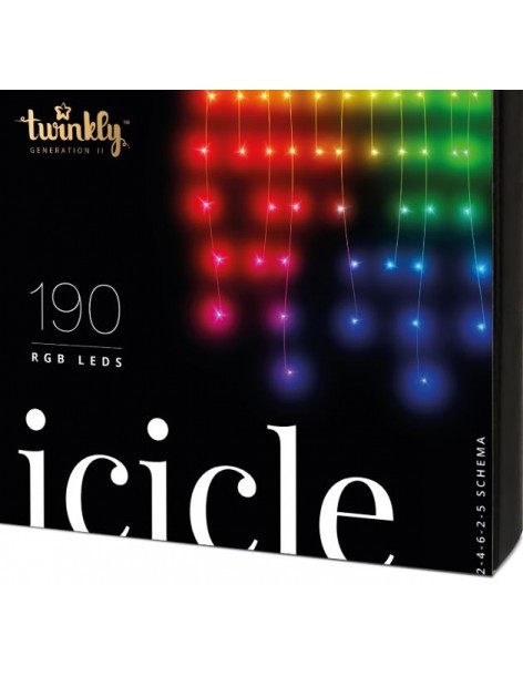 Stalactites Twinkly - Rideau 190 LEDs Twinkly Eclairage