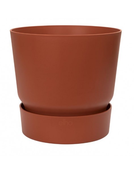 Pot Greenville - Ø30 cm - Brique Elho Pot et bac en plastique rond