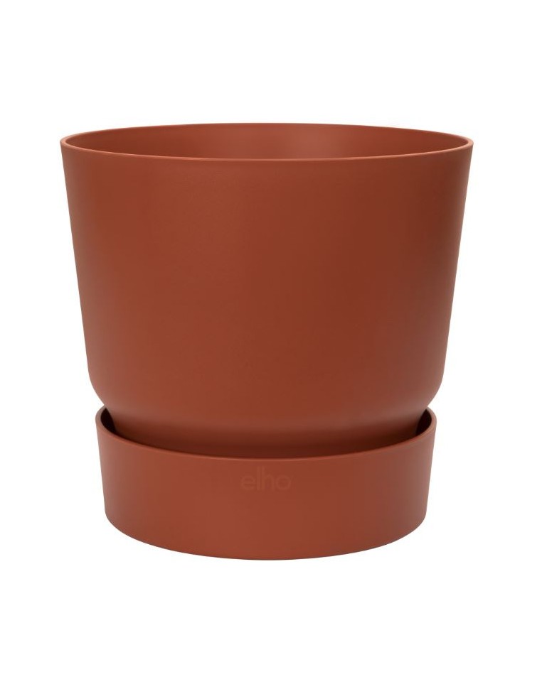 Pot Greenville - Ø30 cm - Brique Elho Pot et bac en plastique rond
