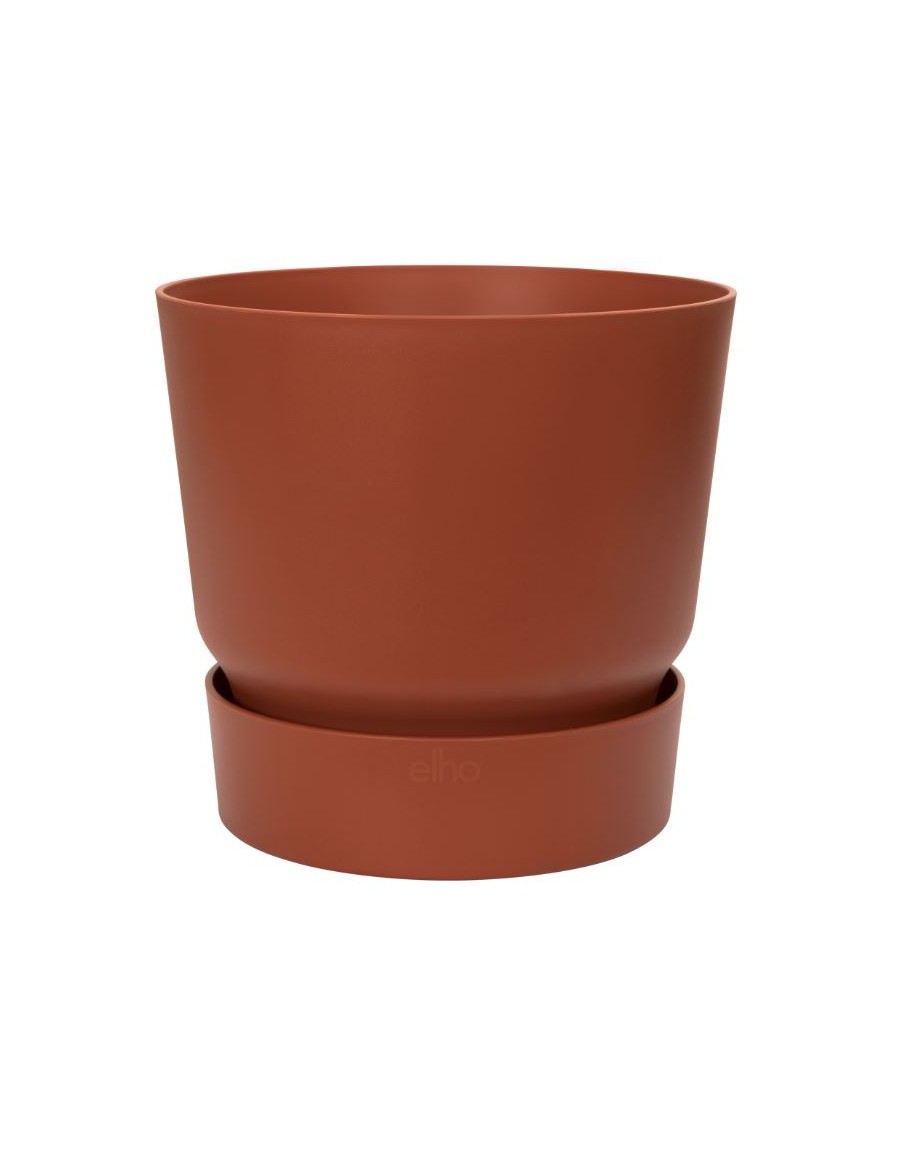 Pot Greenville - Ø30 cm - Brique Elho Pot et bac en plastique rond