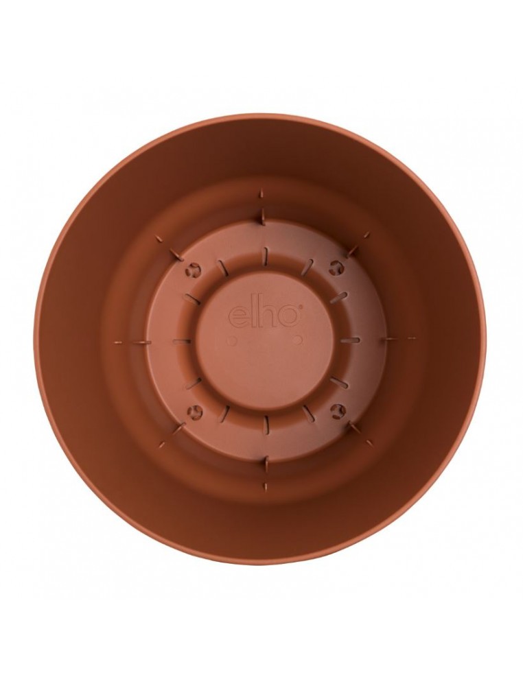 Pot Greenville - Ø30 cm - Brique Elho Pot et bac en plastique rond