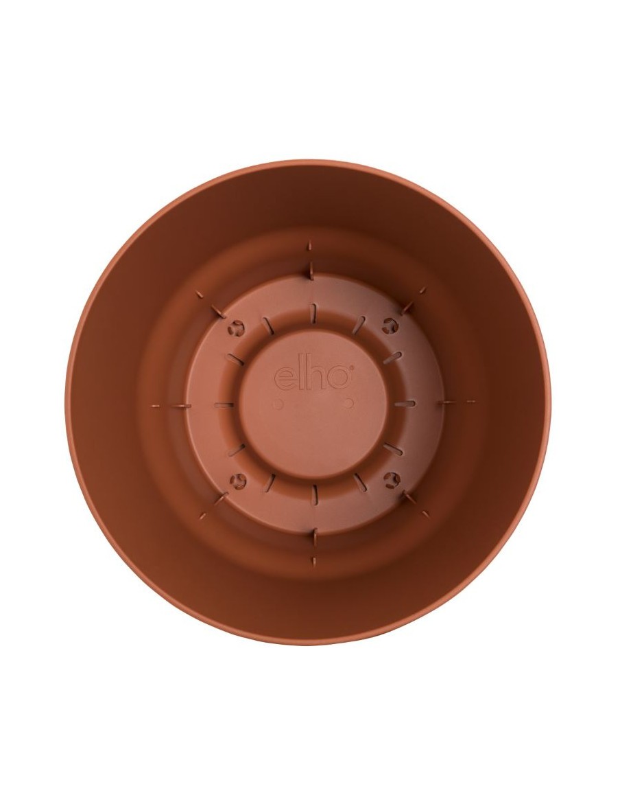 Pot Greenville - Ø30 cm - Brique Elho Pot et bac en plastique rond