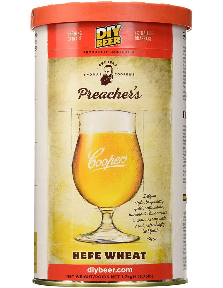 Kit à bière COOPERS - Preacher's hefe wheat Coopers Kit à bière maison