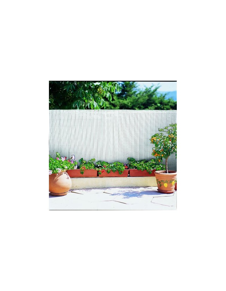 Canisse plastique simple face - L.3,00 x H.2,00 m - Blanc Green Way NC Occultation, canisse et treillage