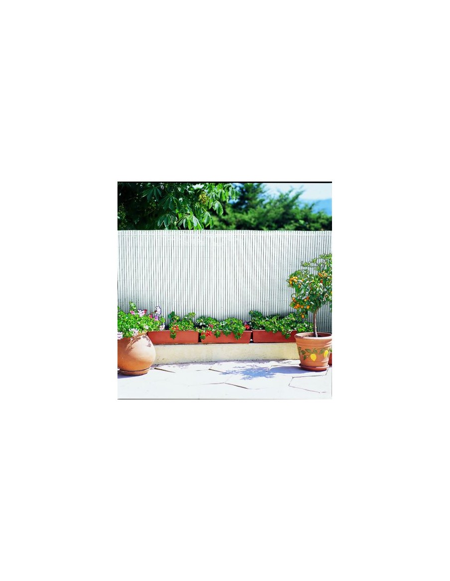 Canisse plastique simple face - L.3,00 x H.2,00 m - Blanc Green Way NC Occultation, canisse et treillage