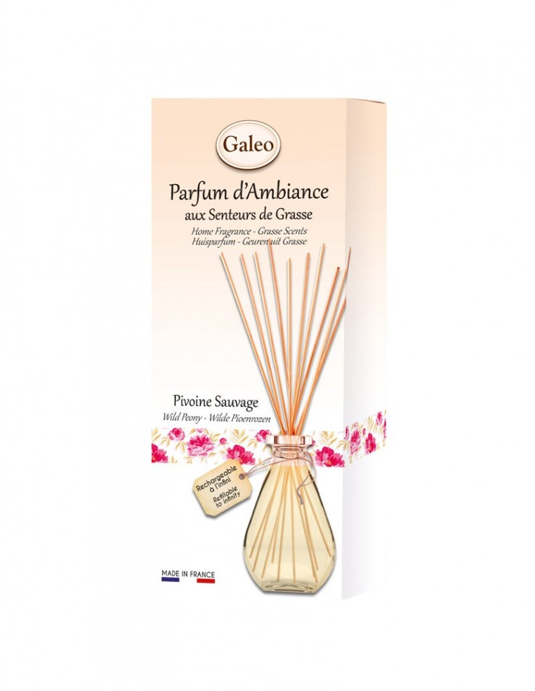 Diffuseur rotin "Pivoine sauvage" GALEO Diffuseur de parfum