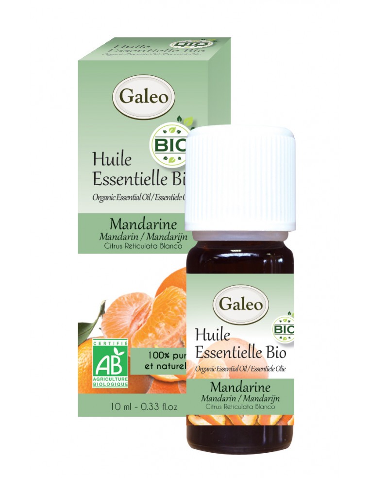 Huile essentielle Bio - Mandarine Rouge GALEO  Huile essentielle