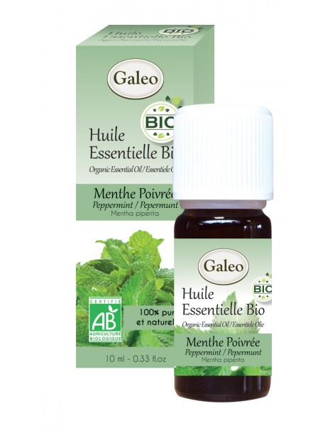 Huile essentielle Bio - Menthe Poivrée GALEO  Huile essentielle