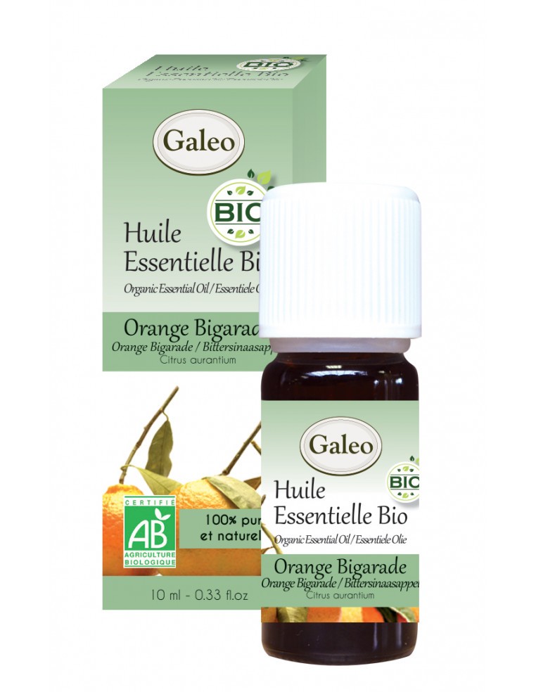 Huile essentielle Bio - Orange Bigarade GALEO  Huile essentielle
