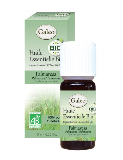 Huile essentielle Bio - Palmarosa GALEO  Huile essentielle