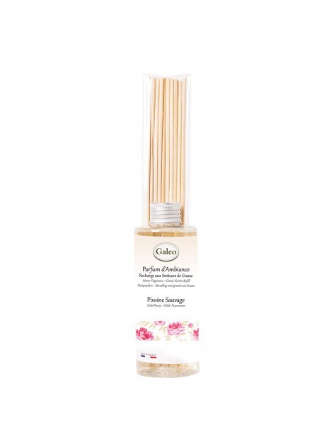 Recharge rotin "Pivoine sauvage" GALEO  Diffuseur de parfum