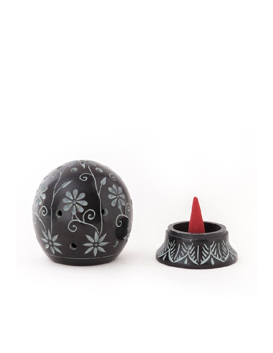 Support encens boule stéatite GALEO  Encens