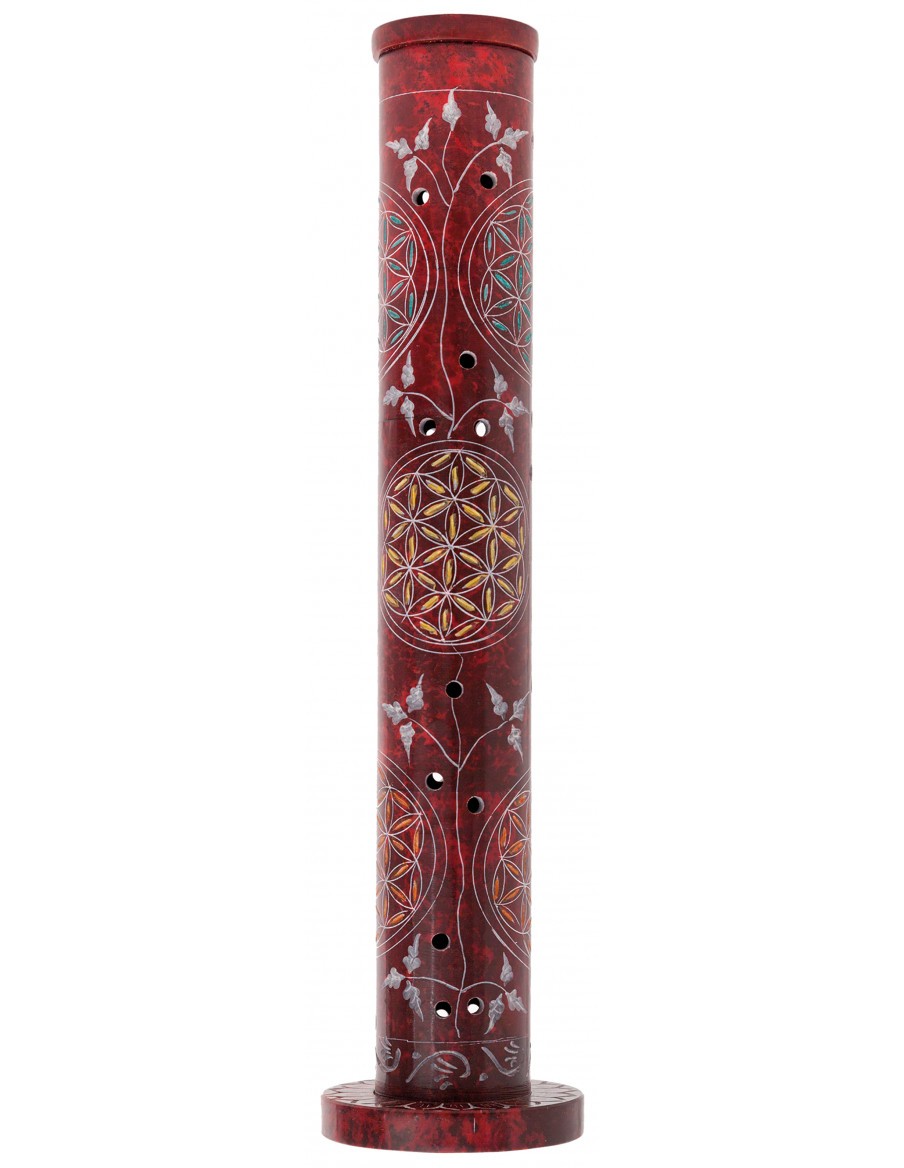 Support encens colonne stéatite GALEO  Encens