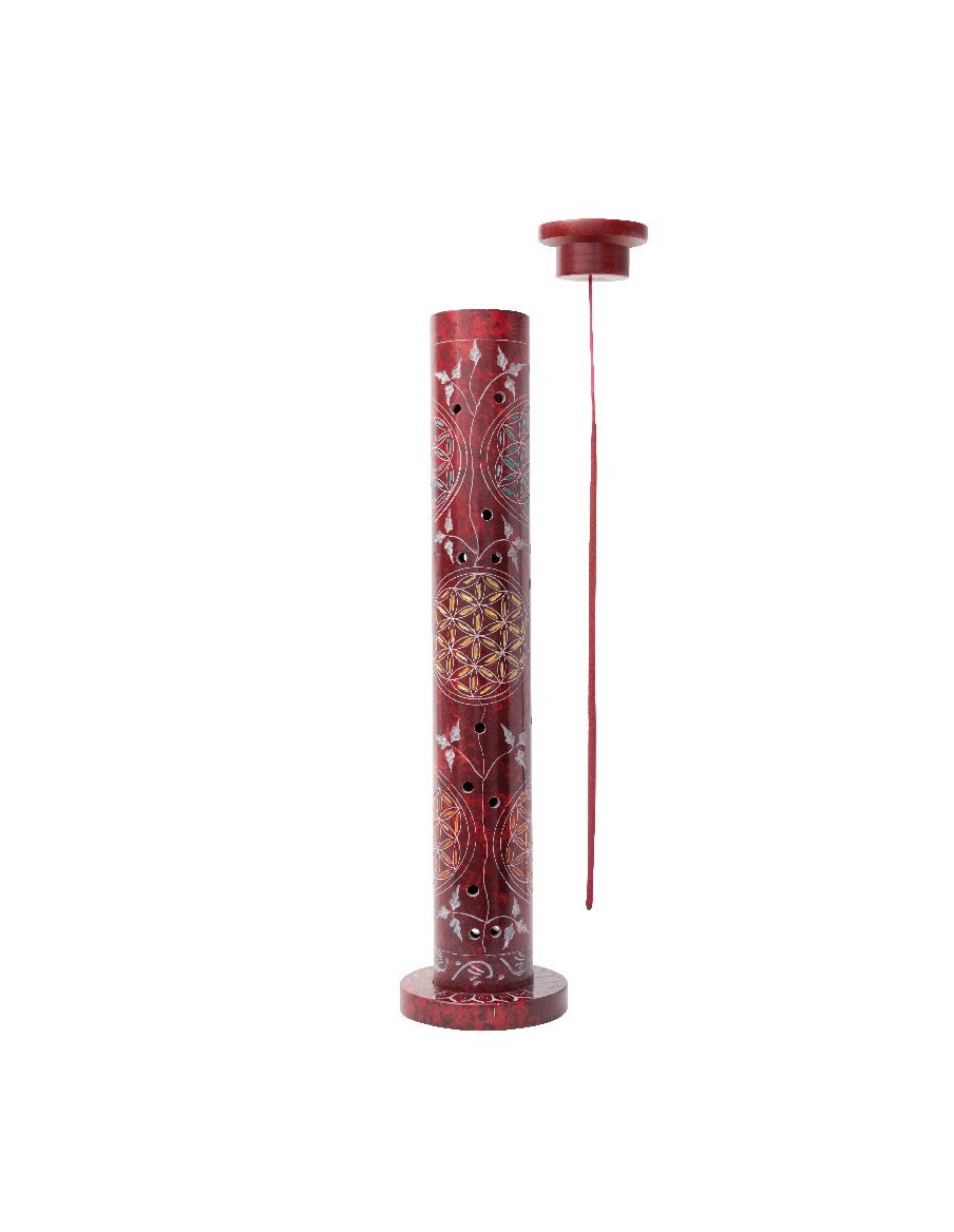 Support encens colonne stéatite GALEO  Encens