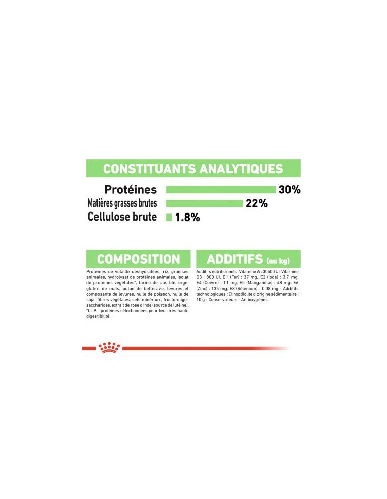 Croquettes Digest Care Mini 3Kg Royal canin Alimentation et croquette