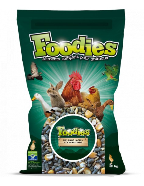 Mélange lapin et cochon d'inde 5Kg Foodies Alimentation et friandise