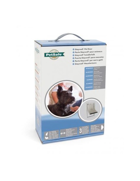 Porte Staywell® cadre aluminium blanc Petsafe Chatière 2