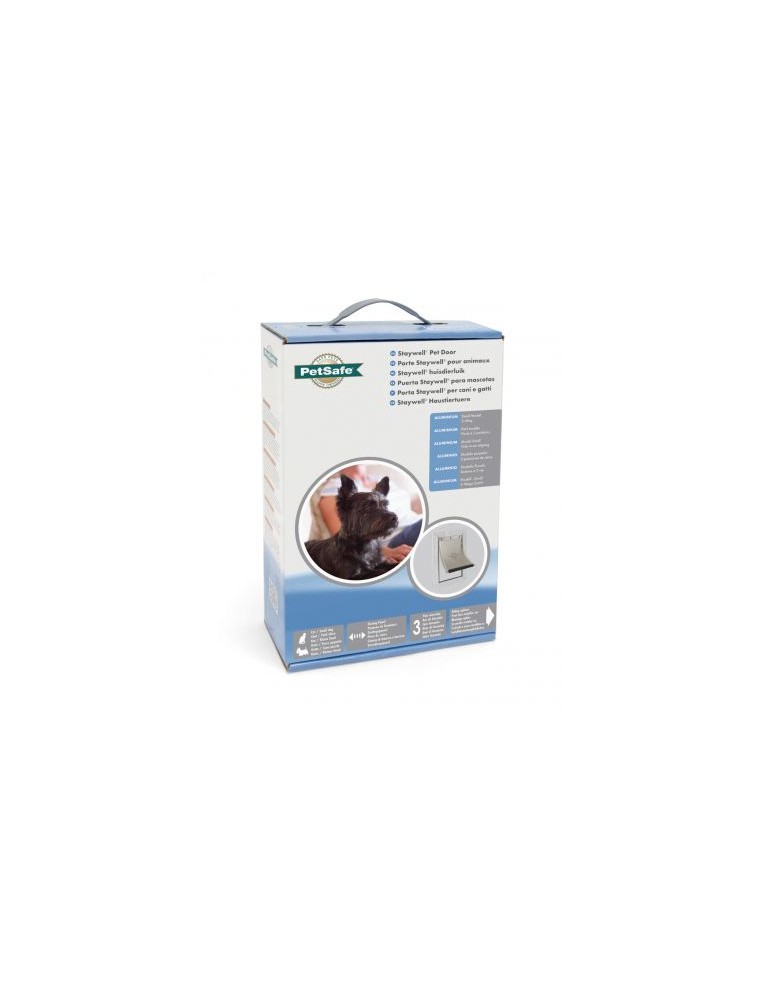 Porte Staywell® cadre aluminium blanc Petsafe Chatière
