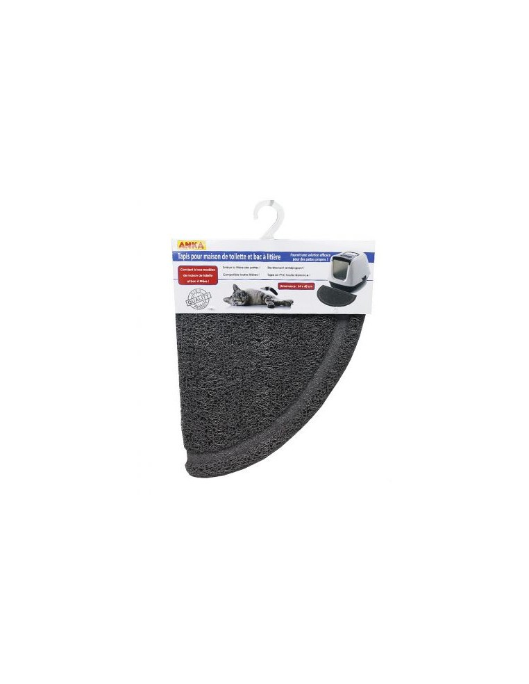 Tapis de sortie de bac à litière - Gris  Accessoires