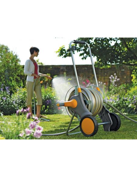 Dévidoir Métal Equipé Tuyau 30M - Ø19mm Hozelock Dévidoir et enrouleur de tuyau