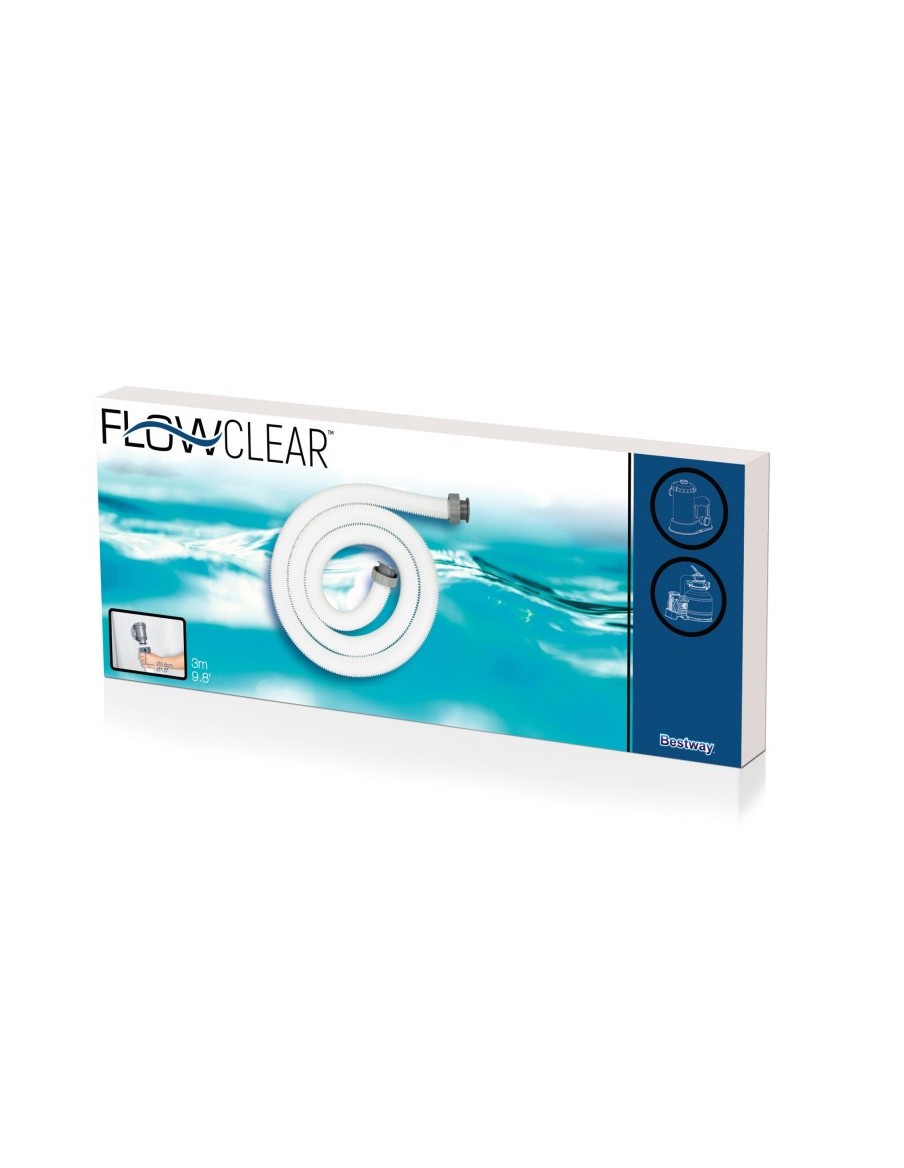 Tuyau piscine Ø 3,8 cm x L.3,00 m + Connecteurs - Bestway BestWay Accessoires pour piscines hors-sol