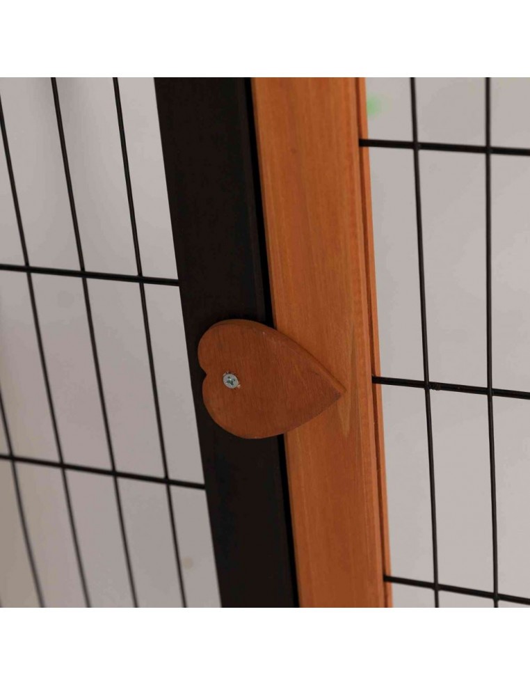 Enclos Natura pour volailles et lapins noir/brun - Trixie Trixie Clapier