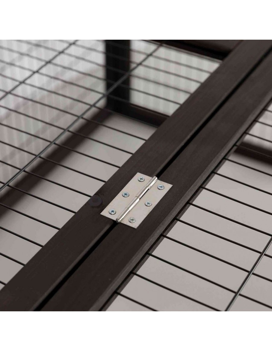 Enclos Natura pour volailles et lapins noir/brun - Trixie Trixie Clapier