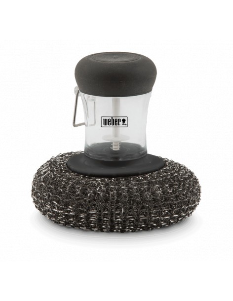 Brosse à récurer à réserve de savon - Weber Weber Housse et entretien barbecue et plancha