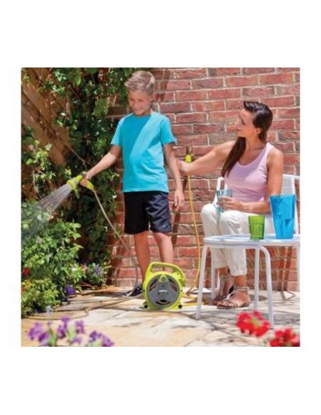 Dévidoir équipé Pico Reel tuyau 10M jaune Hozelock Dévidoir et enrouleur de tuyau