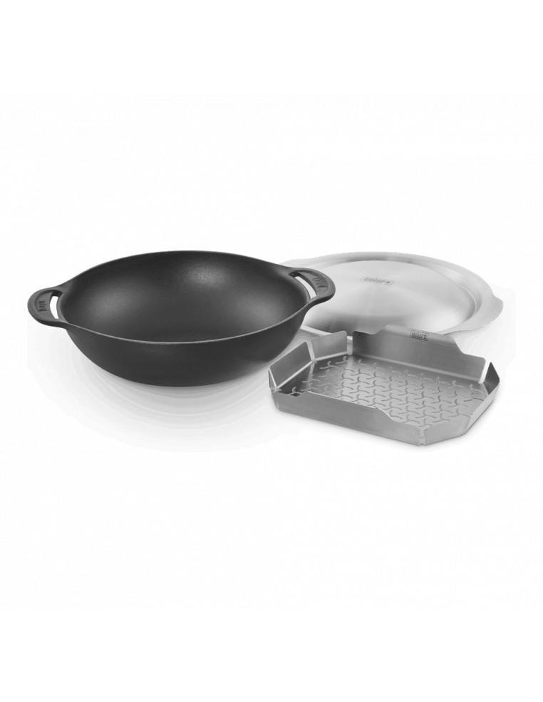 Ensemble wok et panier vapeur - Weber Weber Accessoires barbecue et plancha