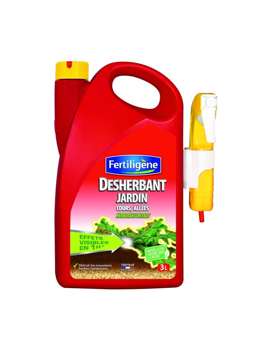 Fertiligène - Désherbants Cours, Allées, Terrasses, 5L