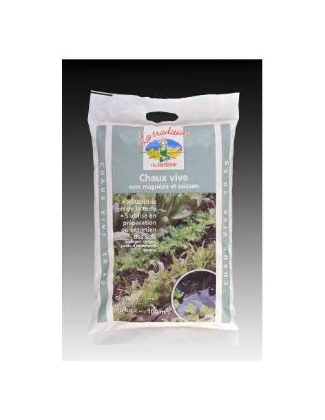 Chaux vive agricole 10 kg  Anti-nuisible naturel