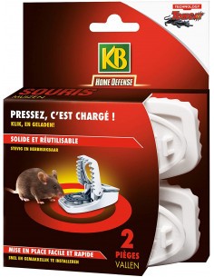 Pièges à souris réutilisables x2 - KB KB Anti-nuisible naturel