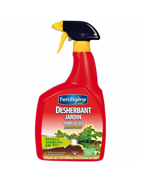 Désherbant cours, allées, terrasses 900ml - Fertiligène Fertiligène Désherbant naturel total