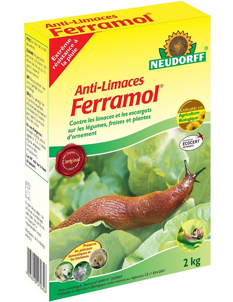 Anti-limaces Ferramol 2 kg Neudorff Anti-nuisible naturel