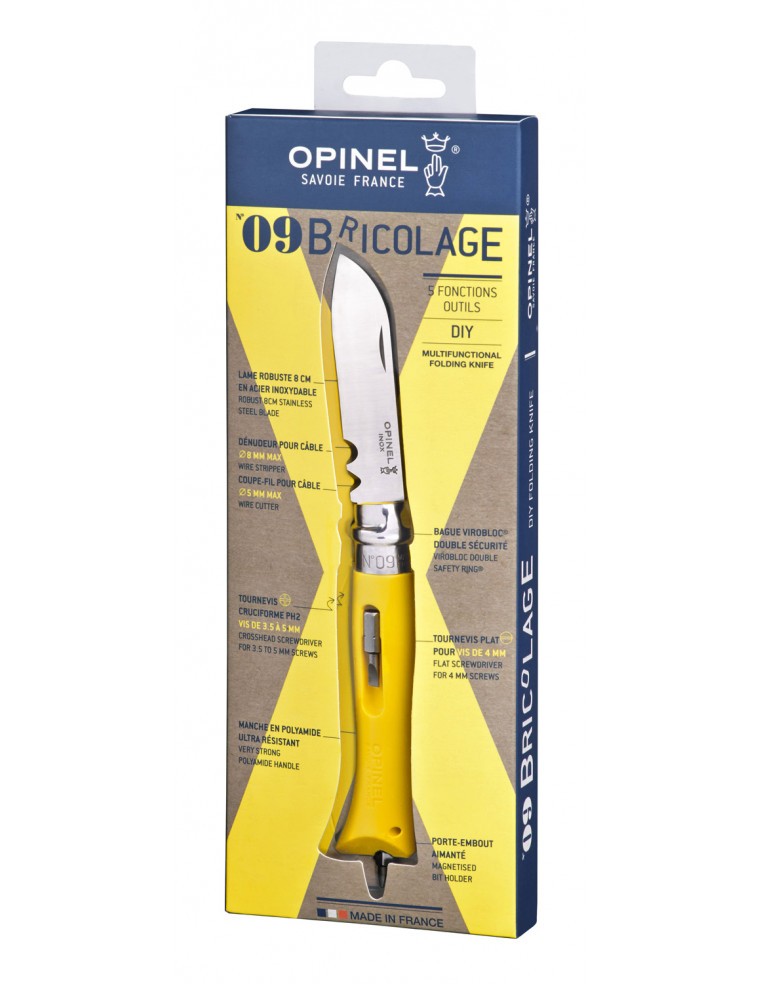 Couteau Opinel - N°9 Bricolage Opinel Couteau de jardinage et de bricolage