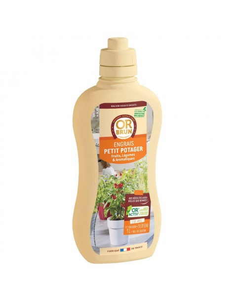 Engrais liquide "Petit potager" - 1L Or Brun Engrais spécifique