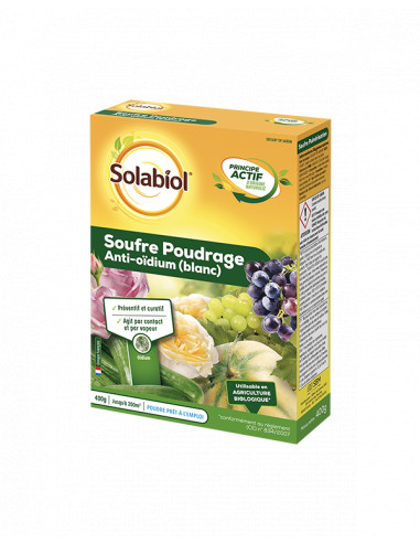 Soufre poudrage anti-oïdium - Solabiol Solabiol Soin des plantes