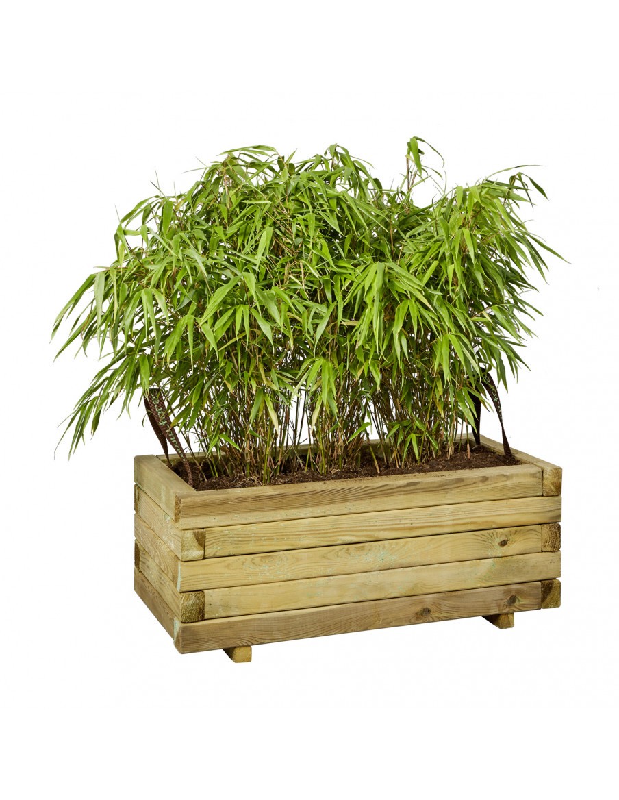 Bac rectangle "Baroque" Forest Style Jardinière en bois