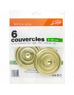 Couvercles familia wiss - Sachet de 6 - Ø10 cm - Le Parfait Le Parfait Bocaux et stérilisation 2