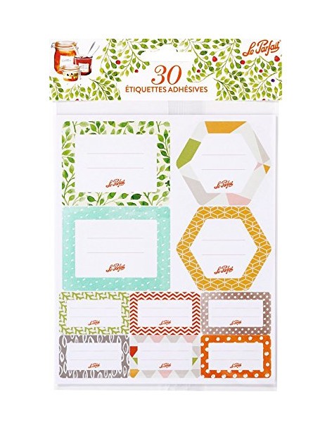 30 étiquettes adhésives - Le Parfait Le Parfait Confiturier et accessoires