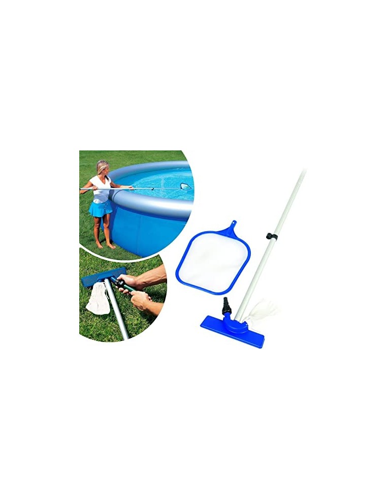 Kit épuisette + tête d'aspirateur - Ø 244/ 305/ 366 cm - Bestway BestWay Nettoyage piscines & spas