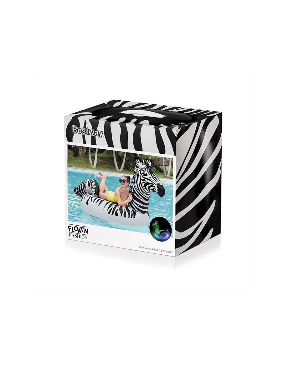 Bouée XL Zèbre avec LED - Bestway BestWay Baignade & jeu de piscine