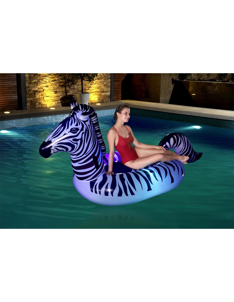 Bouée XL Zèbre avec LED - Bestway BestWay Baignade & jeu de piscine