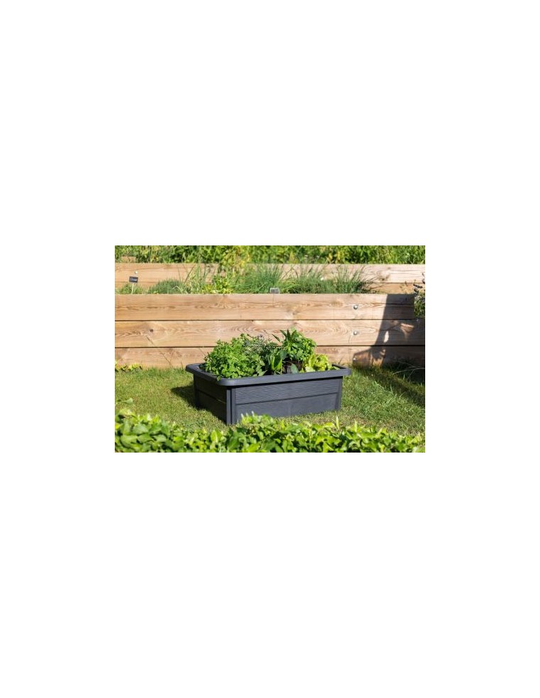 Espace potager Végétable L.80 cm Eda plastiques Carré potager en plastique