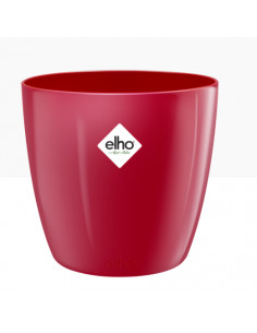 Cache-Pot Brussels Diamant rond rouge - Elho Elho Pot et bac en plastique rond