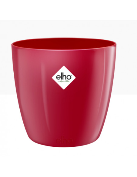 Cache-Pot Brussels Diamant rond rouge - Elho Elho Pot et bac en plastique rond