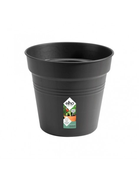 Pot Green Basics Noir - Elho Elho Pot et bac en plastique rond
