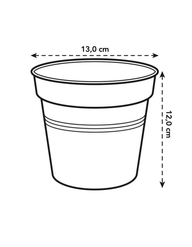 Pot pour orchidée Green basics Elho Pot et bac en plastique rond